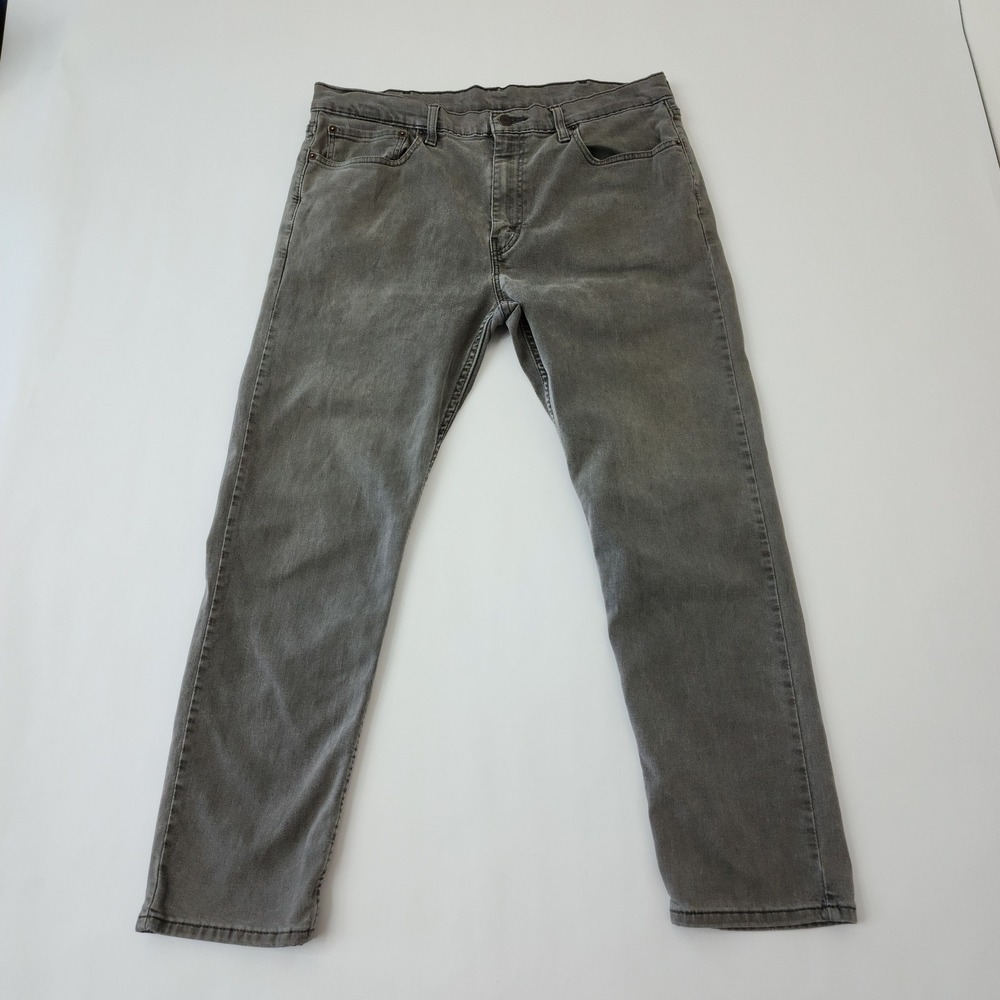 Levi's 502 Regular Taper Grey Denim Jeans Mens 38x30 502-0196